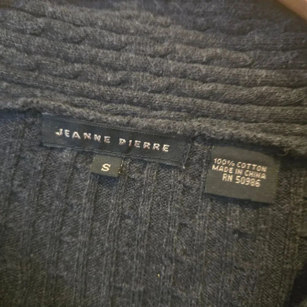 JEANNE PIERRE Charcoal Cowl Neck Sweater Small - Picture 3 of 5